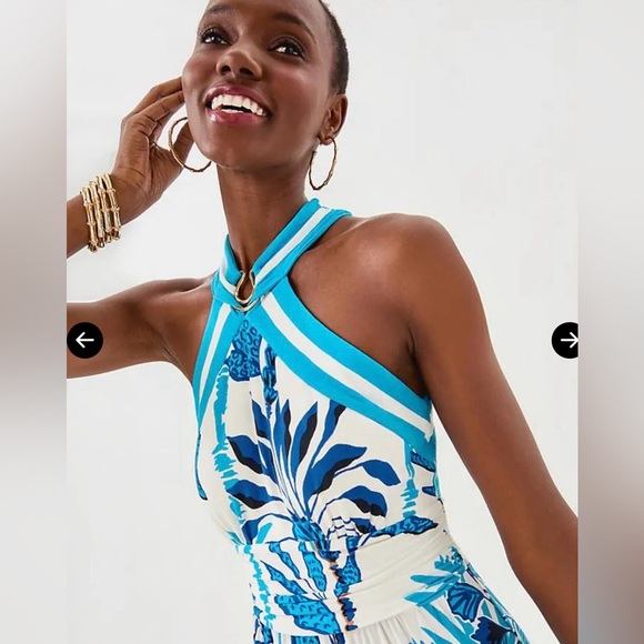 Lily Pulitzer Devena Halter Maxi Dress Size 16 NWT - Picture 4 of 15